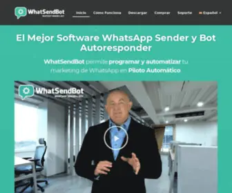 Whatsendbot.com(El Mejor Software WhatsApp Sender y Bot Autoresponder) Screenshot