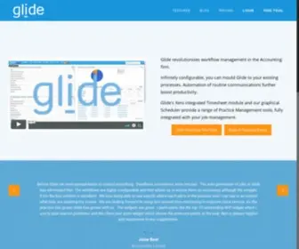 Whatsglide.com(Cloud practice management for accountants) Screenshot