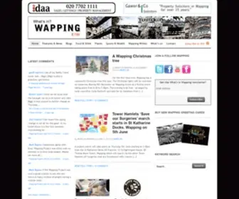 Whatsinwapping.co.uk(Wapping, London E1W Community Website) Screenshot