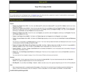 Whatsmyos.com(What is my OS) Screenshot