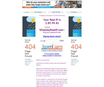 Whatsmyrealip.com(What's Your Real IP) Screenshot