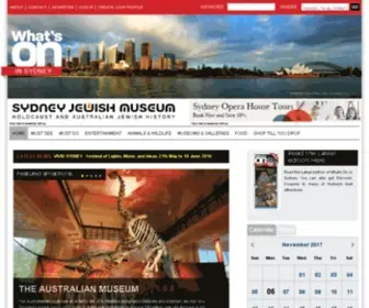 Whatsoninsydney.com.au(What's On Sydney) Screenshot