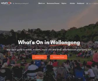 Whatsoninwollongong.com.au(Things To Do in Wollongong) Screenshot