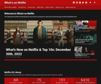 Whatsonnetflix.com(What's on Netflix) Screenshot