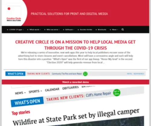 Whatsopen.news(Creative Circle Media Solutions) Screenshot