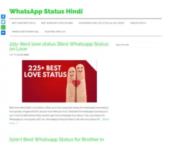 Whatstatushindi.in(WhatsApp Status Hindi) Screenshot