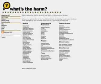 Whatstheharm.net(What's The Harm) Screenshot