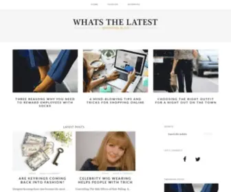 Whatsthelatest.net(Shoping Blog) Screenshot