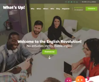 Whatsup.com.es(Academias de Inglés What's Up) Screenshot