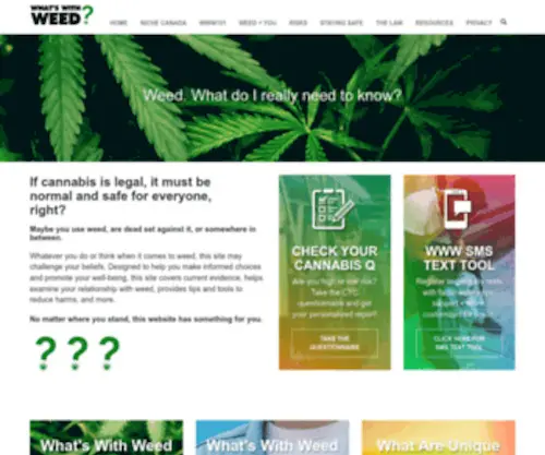 Whatswithweed.ca(WhatWithWeed) Screenshot