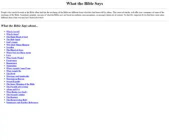 Whatthebiblesays.info(Contents) Screenshot