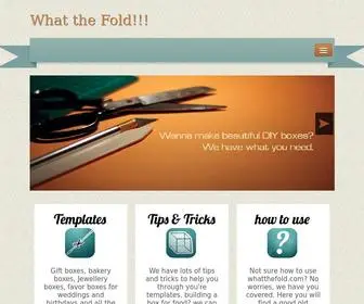 Whatthefold.com(DIY Gift Boxes and Packaging) Screenshot