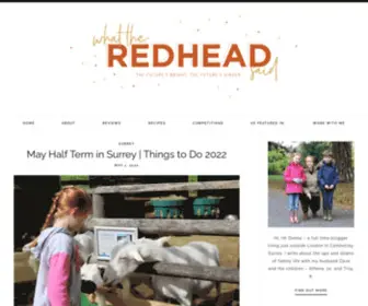 Whattheredheadsaid.co.uk(What the Redhead said) Screenshot