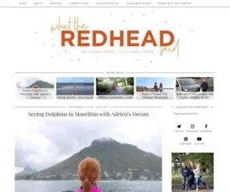 Whattheredheadsaid.com(What the Redhead said) Screenshot