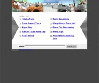 Whattoseeinrome.com(Rome Blog) Screenshot