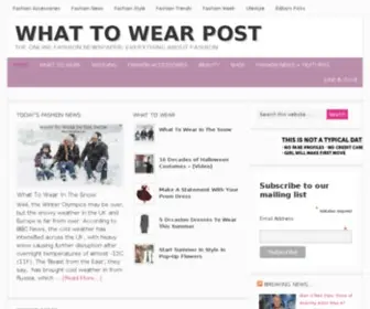 Whattowearpost.com(What To Wear Post) Screenshot