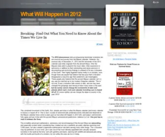 Whatwillhappenin2012Now.com(Whatwillhappenin 2012 Now) Screenshot