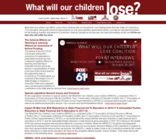 Whatwillourchildrenlose.com(Public education) Screenshot