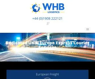 WHblogistics.com(WHB Logistics) Screenshot