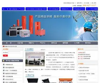 Whboyu.com(武汉博宇电力设备有限公司) Screenshot