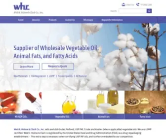 WHC-Oils.com(Welch, Holme, & Clark) Screenshot