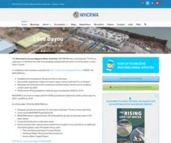 WHCrwa.com(West Harris County Regional Water Authority) Screenshot