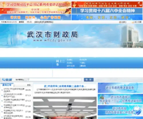 WHCZJ.gov.cn(姝︽眽甯傝储鏀垮眬) Screenshot