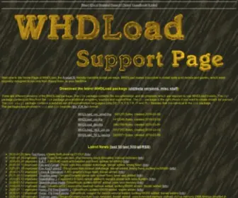 WHdload.de(WHDLoad Support Page) Screenshot