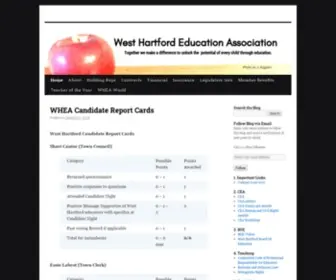 Whea.org(West Hartford Education Association) Screenshot