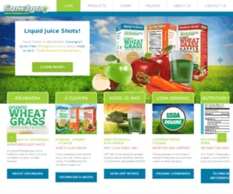 Wheatgrassjuice4U.com(GrowAgra's fresh organic wheatgrass juice) Screenshot