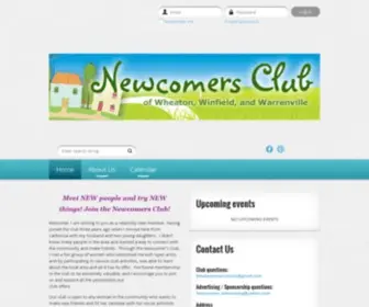 Wheatonnewcomers.org(Newcomers Club) Screenshot