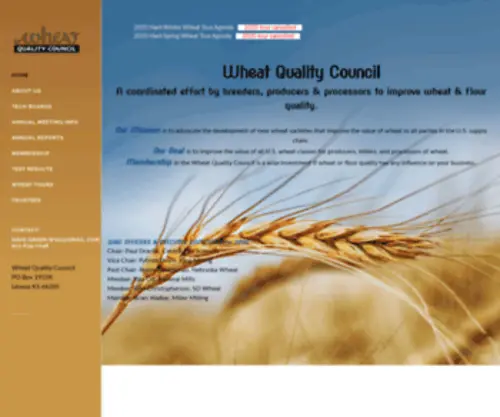 WheatQualitycouncil.org(Wheat Quality Council) Screenshot