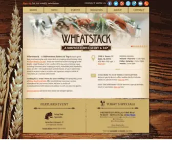 Wheatstacklisle.com(A Midwestern Eatery & Tap in Lisle) Screenshot