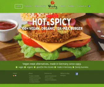 Wheaty.com(Vegan meat alternatives) Screenshot