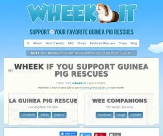 Wheek.it(Guinea pig rescues) Screenshot