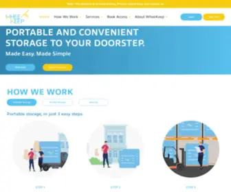 Wheekeep.com(Storage Solution Services) Screenshot
