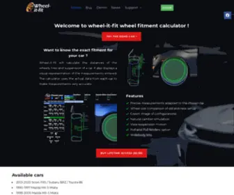 Wheel-IT-Fit.com(Wheel fitment calculator) Screenshot