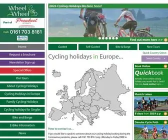 Wheel2Wheelholidays.com(Cycling Holidays in Europe and beyond) Screenshot