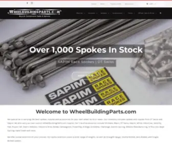 Wheelbuildingparts.com(Your One Stop Shop For Spokes And Nipples) Screenshot