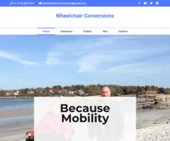 Wheelchairconversions.com(Because Mobility) Screenshot
