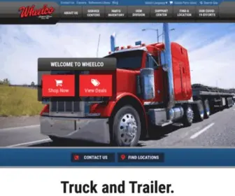 Wheelco.com(Truck & Trailer Parts and Service) Screenshot