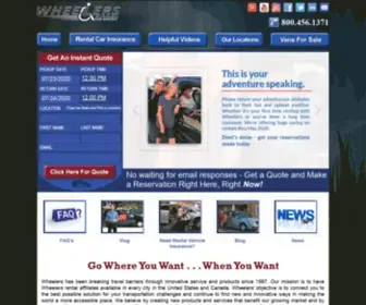 Wheelersvanrentals.com(Wheelers Accessible Van Rentals) Screenshot