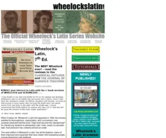 Wheelockslatin.com(The Official Wheelock's Latin Series Website) Screenshot