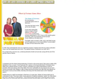 Wheeloffortuneinfo.com(Wheel Of Fortune Game Tickets and Contestant Info) Screenshot