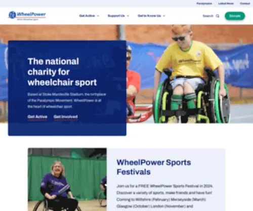Wheelpower.org.uk(Transforming Disabled Lives Through Sport) Screenshot