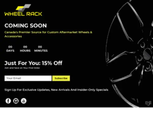 Wheelrack.ca(Canada's Premier Source for Custom Aftermarket Wheels & Accessories) Screenshot