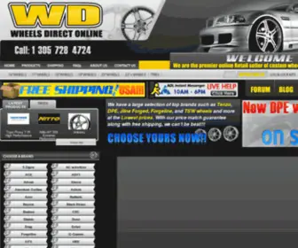 Wheelsdirectonline.com(Wheels direct online) Screenshot