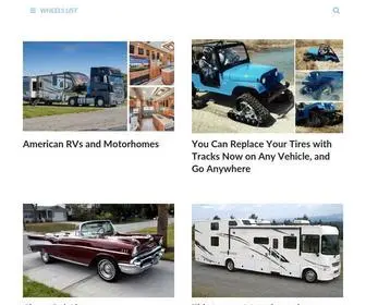 Wheelslist.net(American RVs and Motorhomes Wheels List) Screenshot