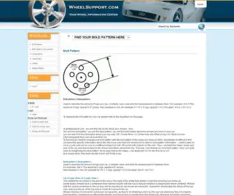 Wheelsupport.com(Bolt pattern) Screenshot