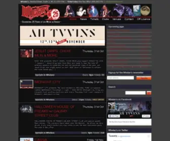 Whelanslive.com(Whelan's) Screenshot